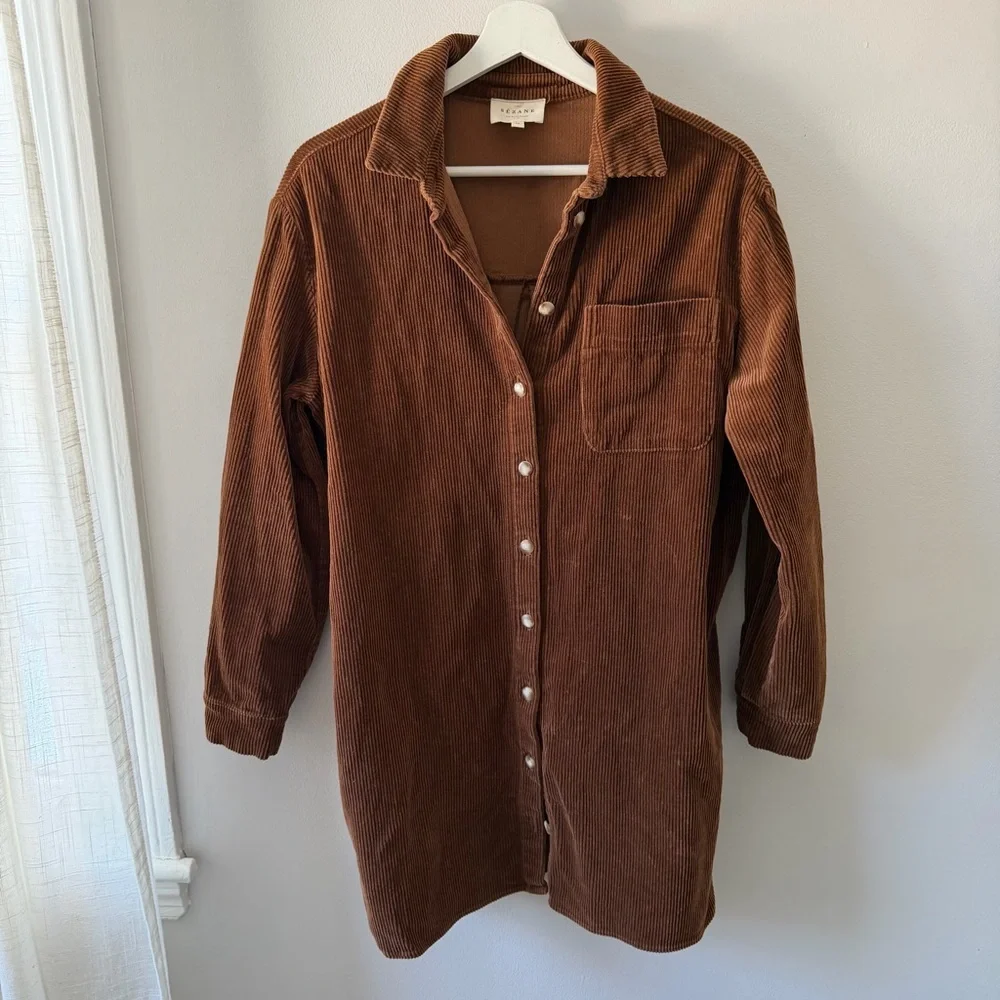 Sezane Sadie Dress Caramel - Picture 4 of 8